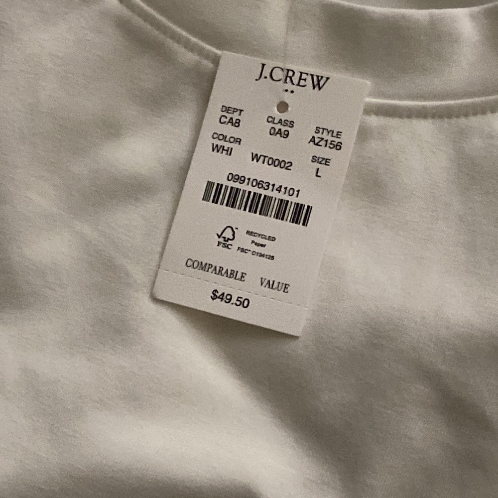 NWT Long-sleeve crewneck maternity tee Size Large - Picture 4 of 4